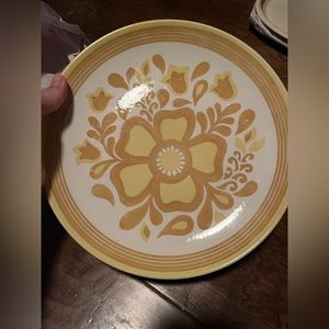 Vintage Cavalier Ironstone Floral Boho Plate DW safe made in USA oven proof